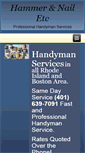 Mobile Screenshot of hammerandnailconst.com