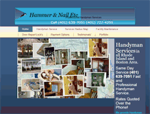 Tablet Screenshot of hammerandnailconst.com